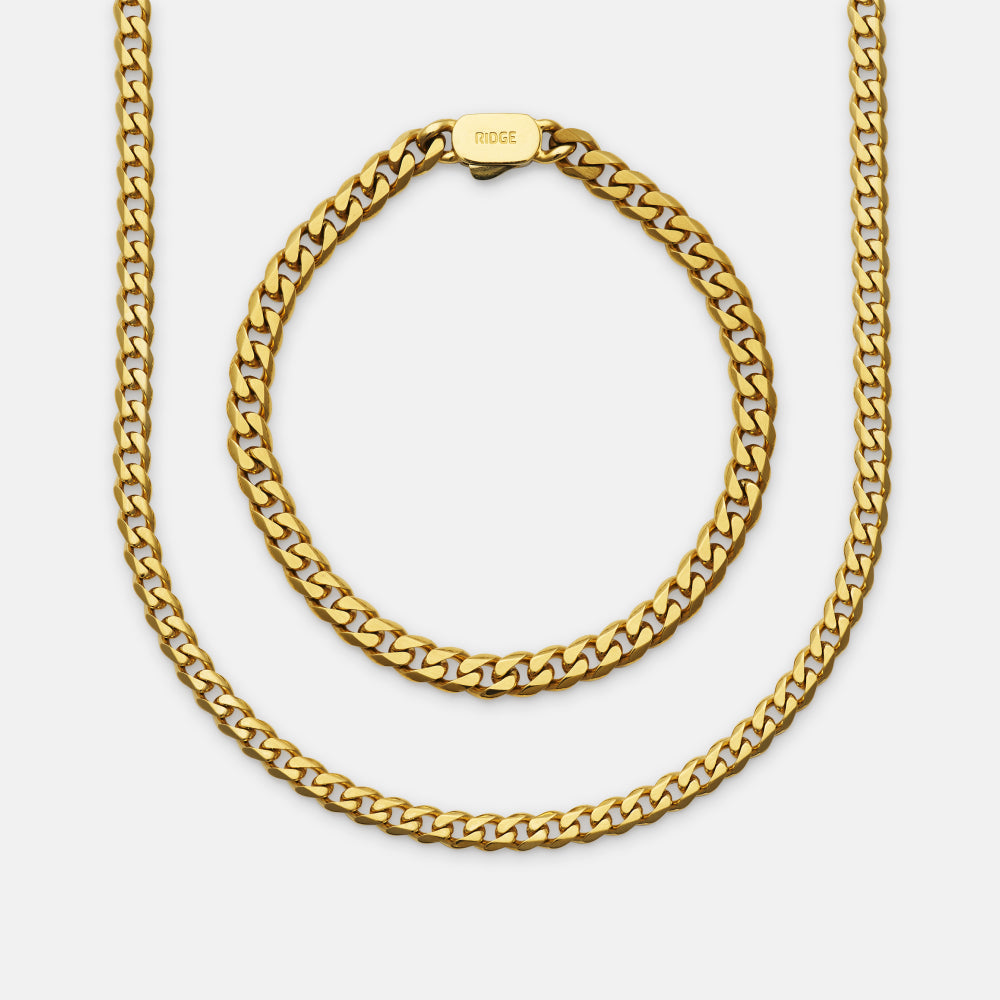 Curb Chain Kit - 18K Gold - Large